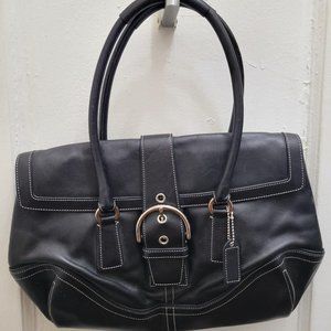 Black Leather Coach Bag